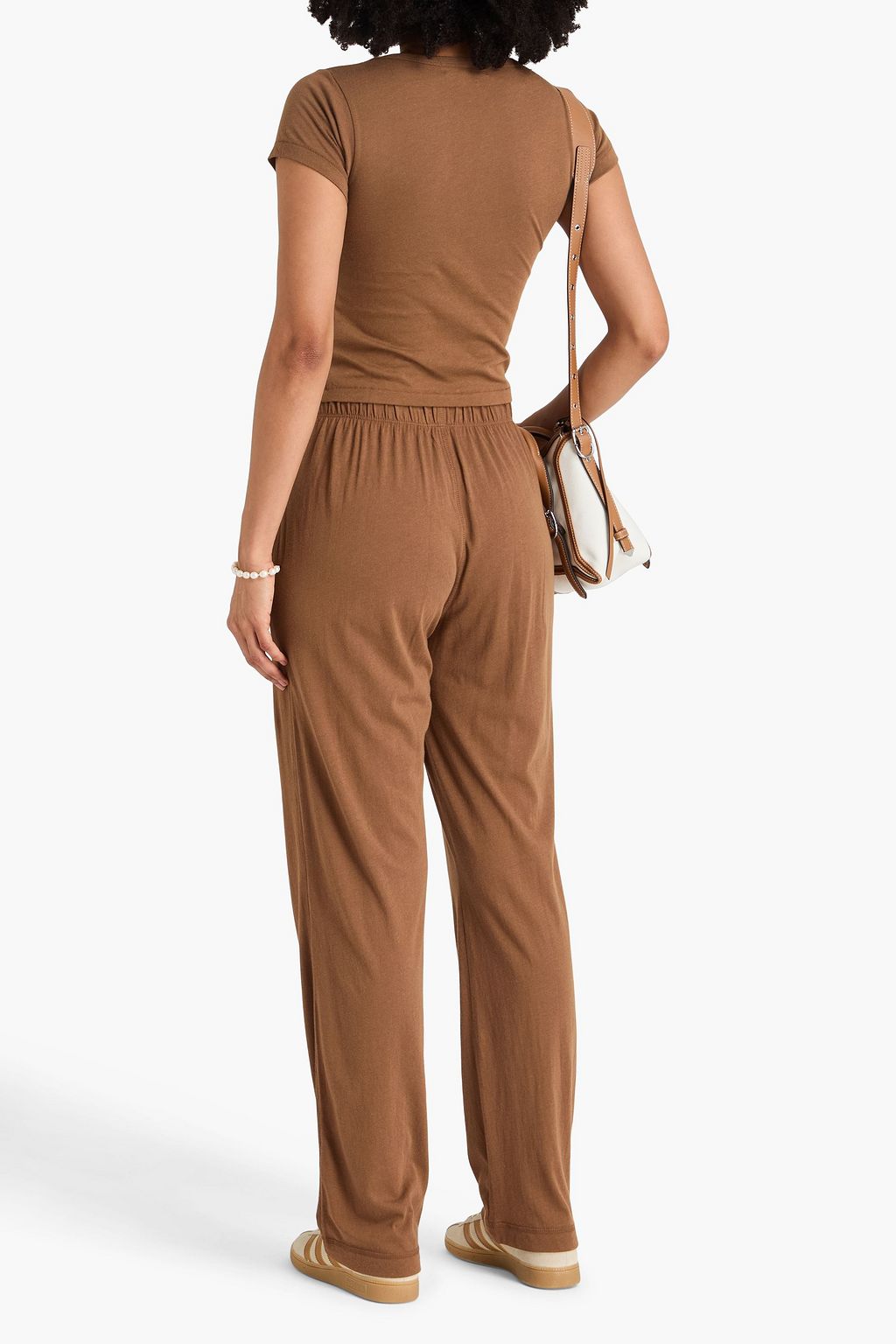 ÉTERNE تي شيرت من الجيرسي المصنوع من مزيج المودال والقطن