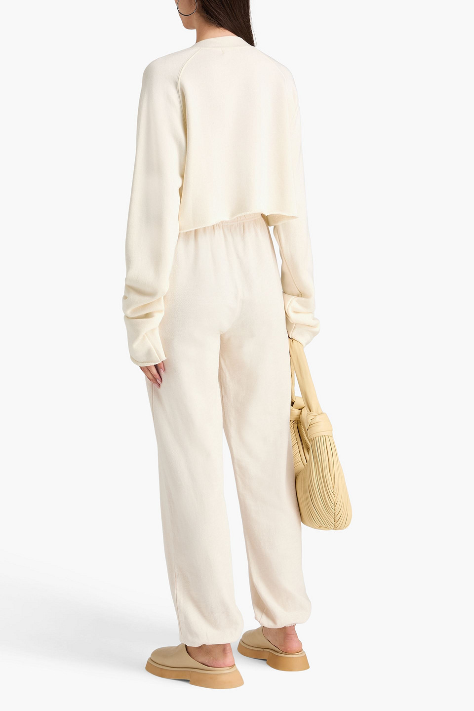  éterne - Track Pants Aus Baumwollfrottee - Weiß - Xs 