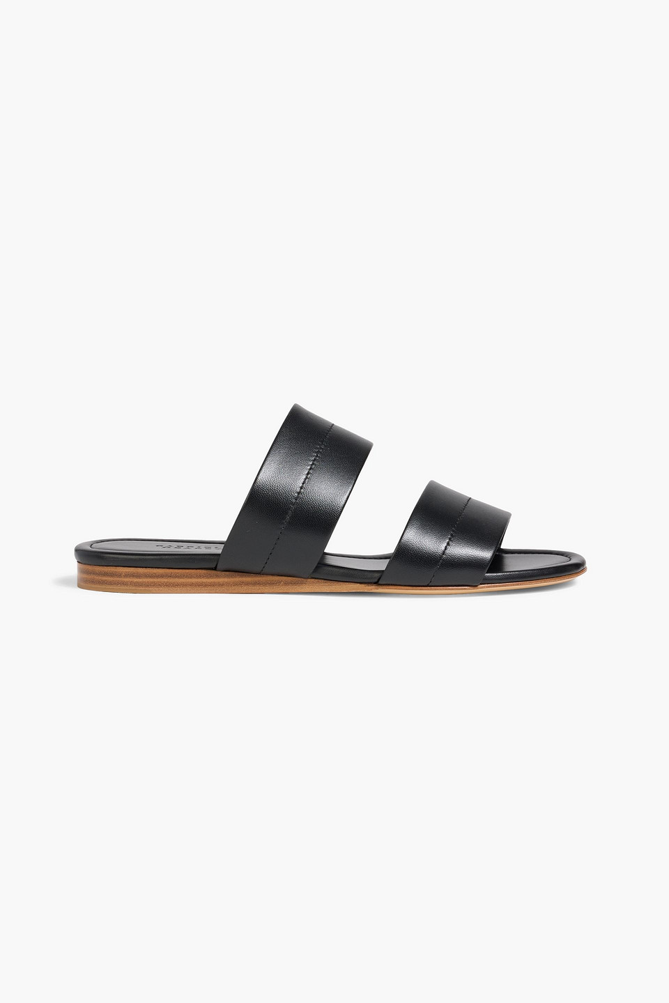 gabriela hearst - lora leather sandals - black - eu 36