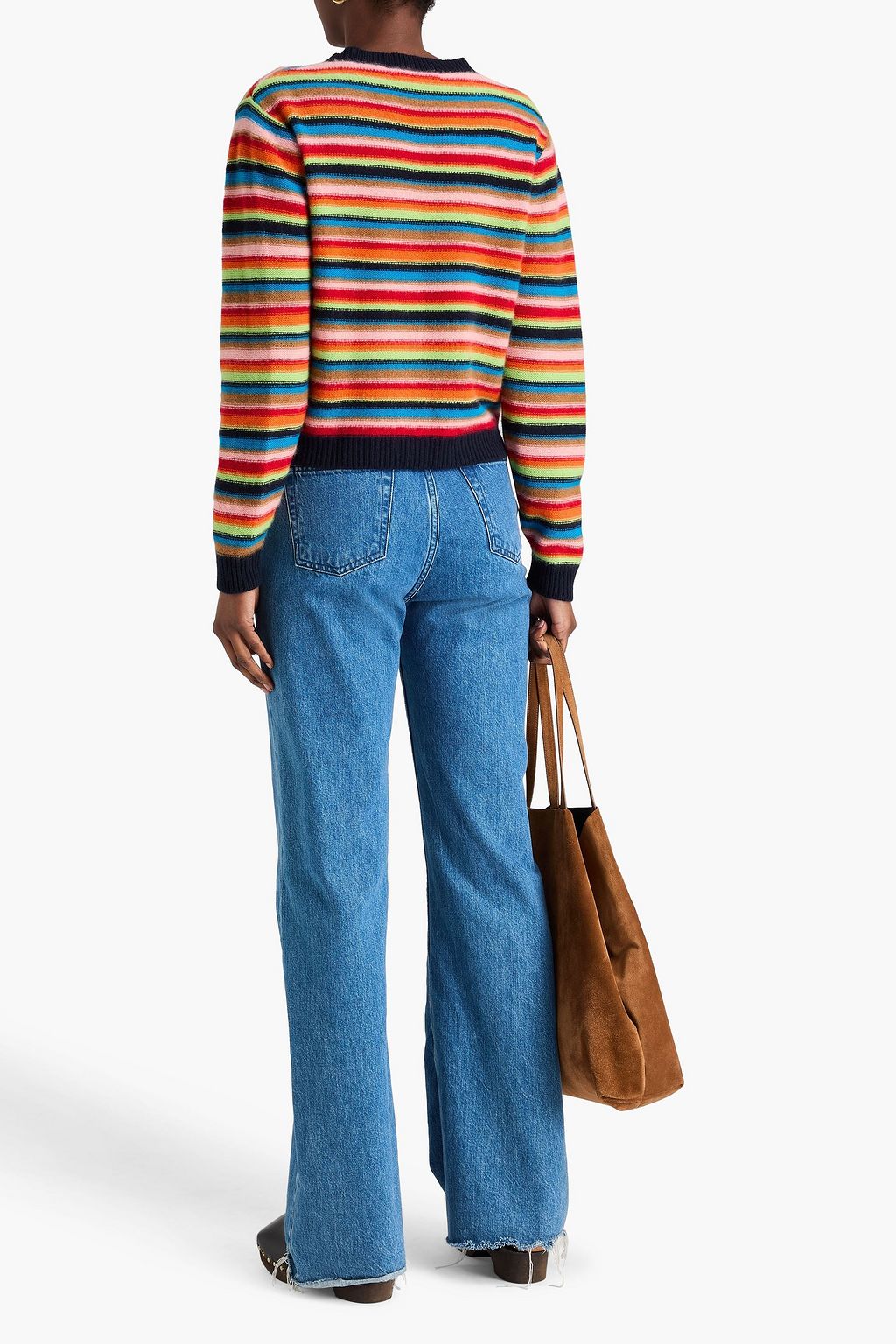 THE ELDER STATESMAN Vista striped cashmere sweater