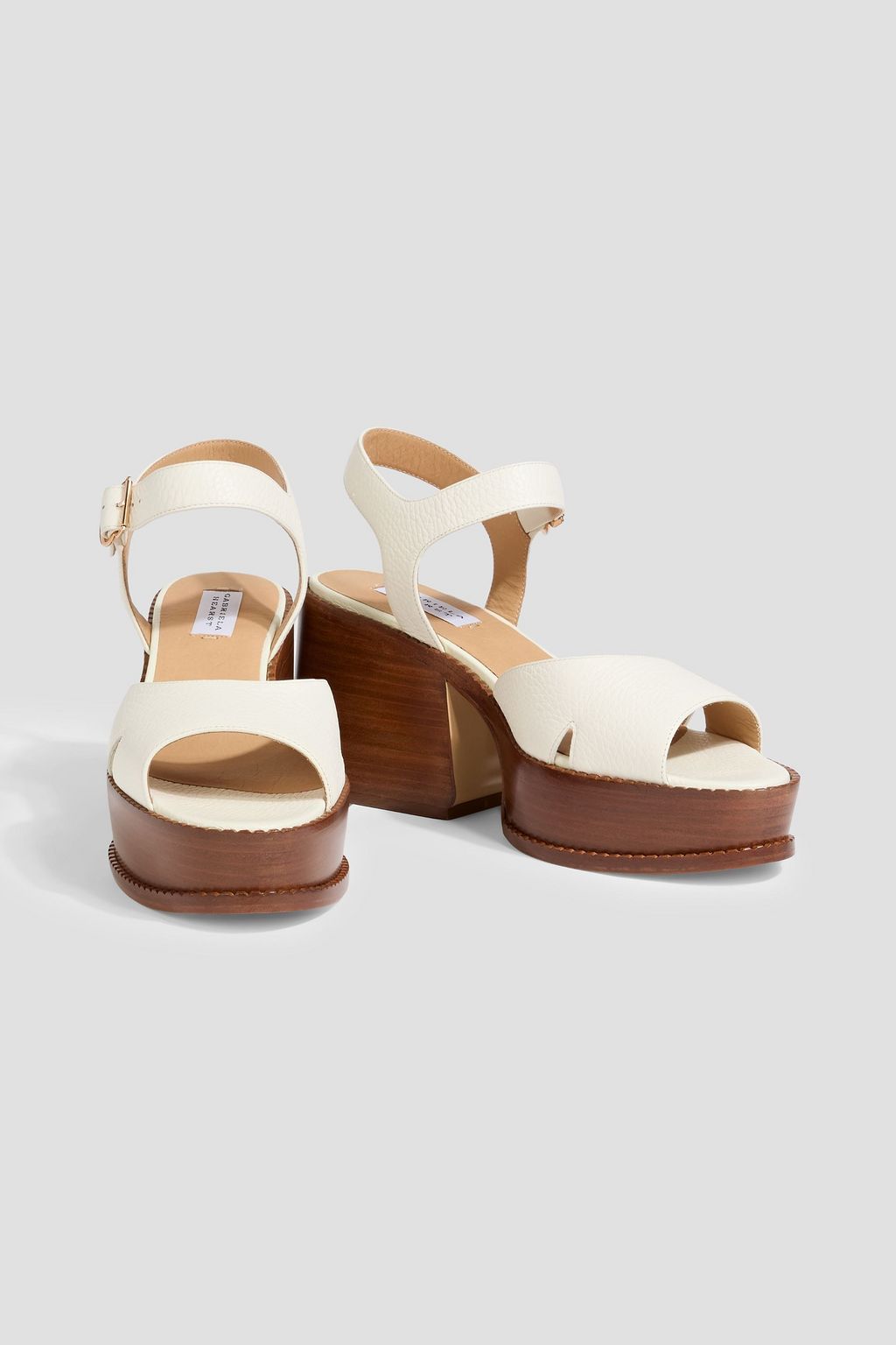 GABRIELA HEARST Zuri pebbled-leather platform sandals | THE OUTNET