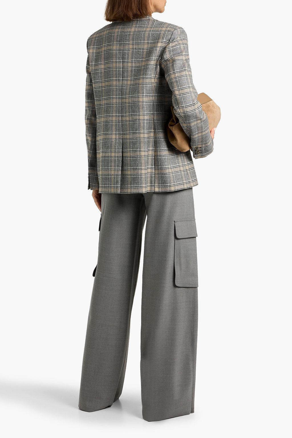 WEEKEND MAX MARA Rivolo double-breasted checked wool-tweed blazer