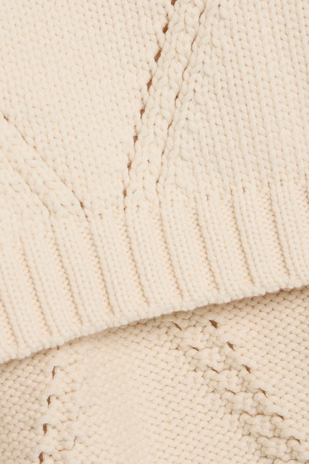 WEEKEND MAX MARA Abbozzi pointelle-knit cotton-blend sweater