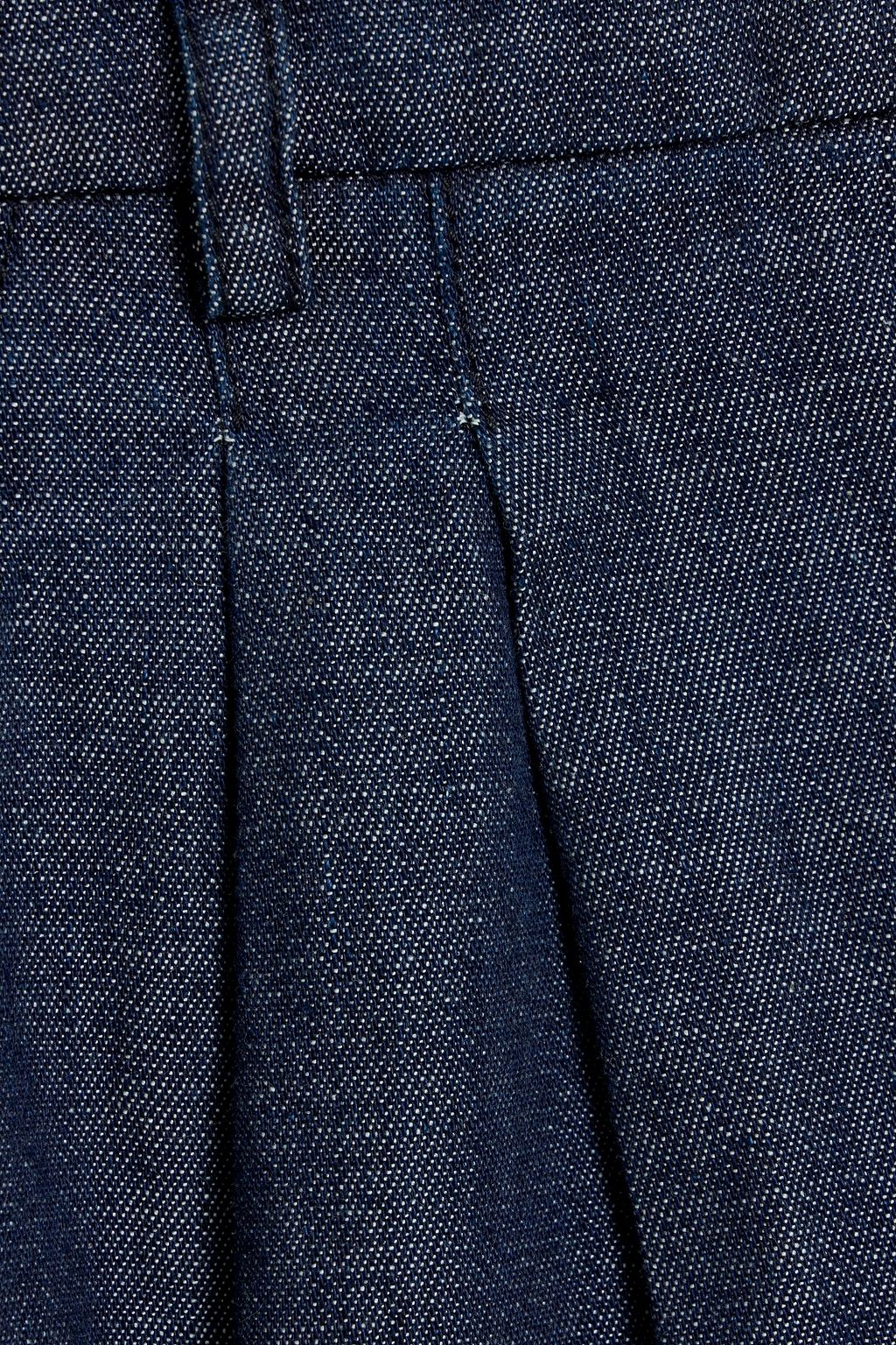 WEEKEND MAX MARA Fuxia pleated high-rise wide-leg jeans