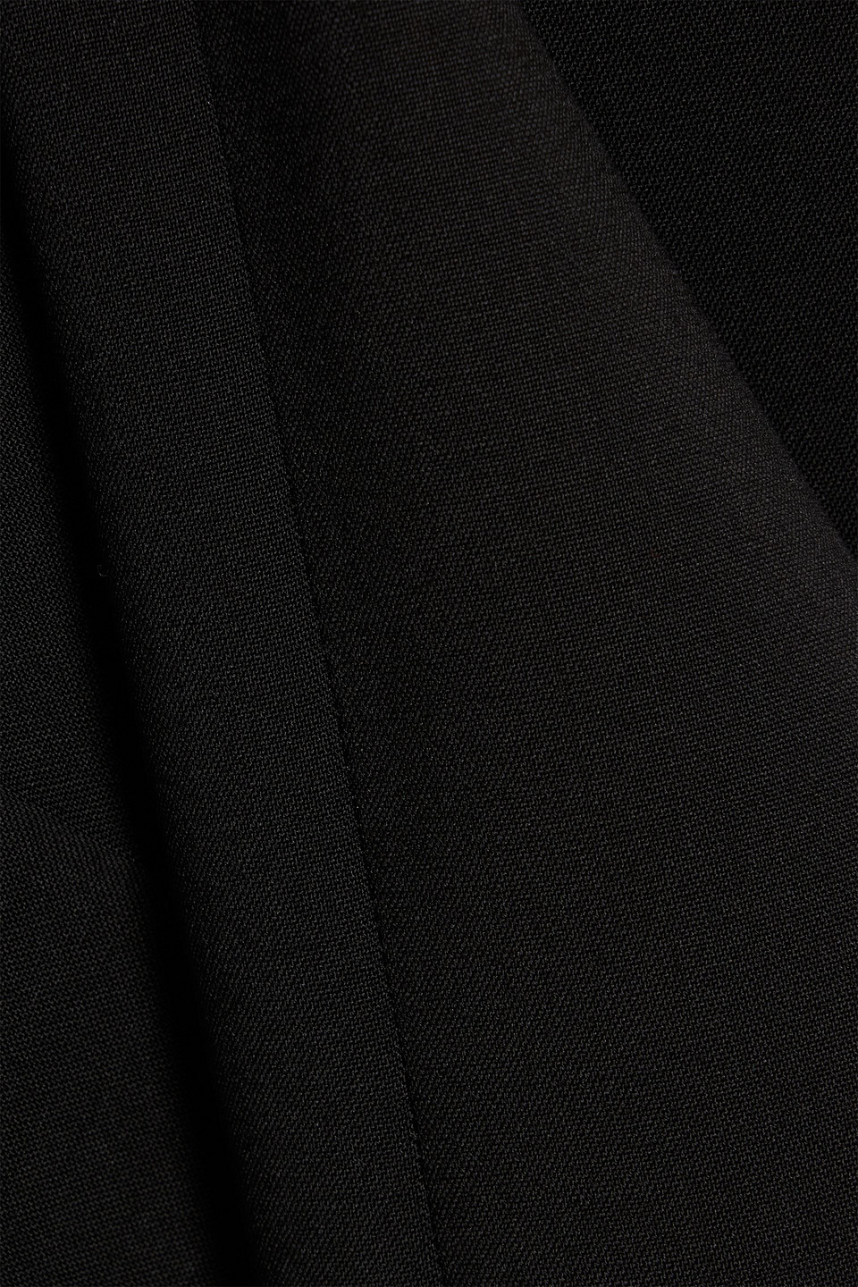 Weekend Max Mara Visivo Wool-crepe Wide-leg Pants In Black