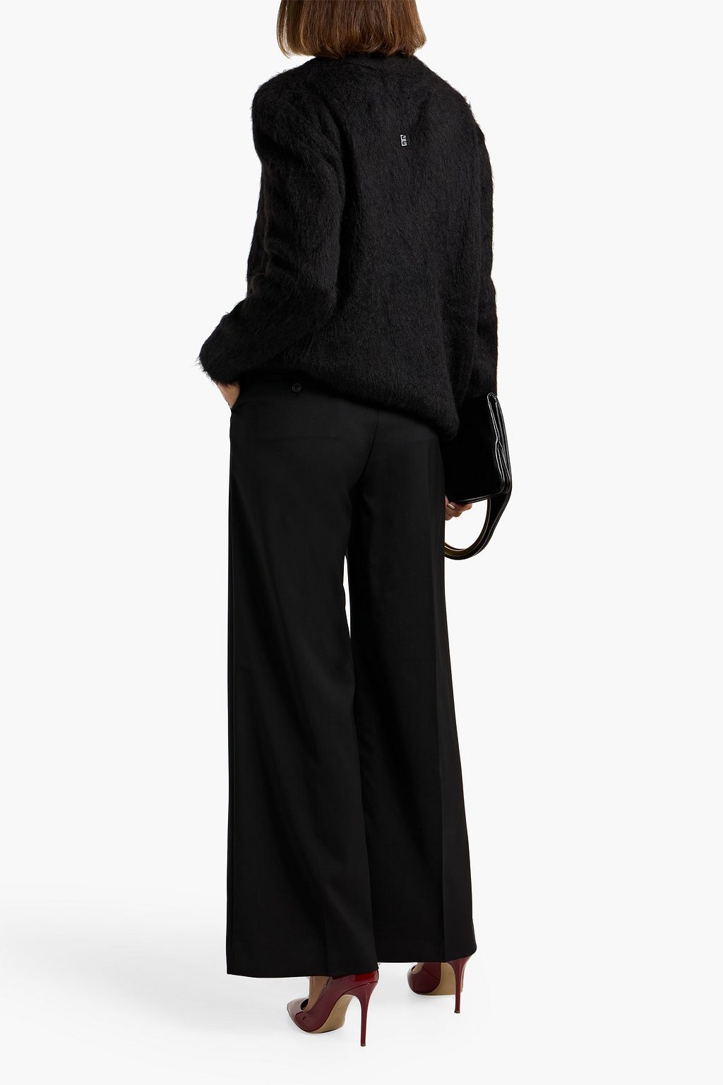 WEEKEND MAX MARA Visivo wool-crepe wide-leg pants