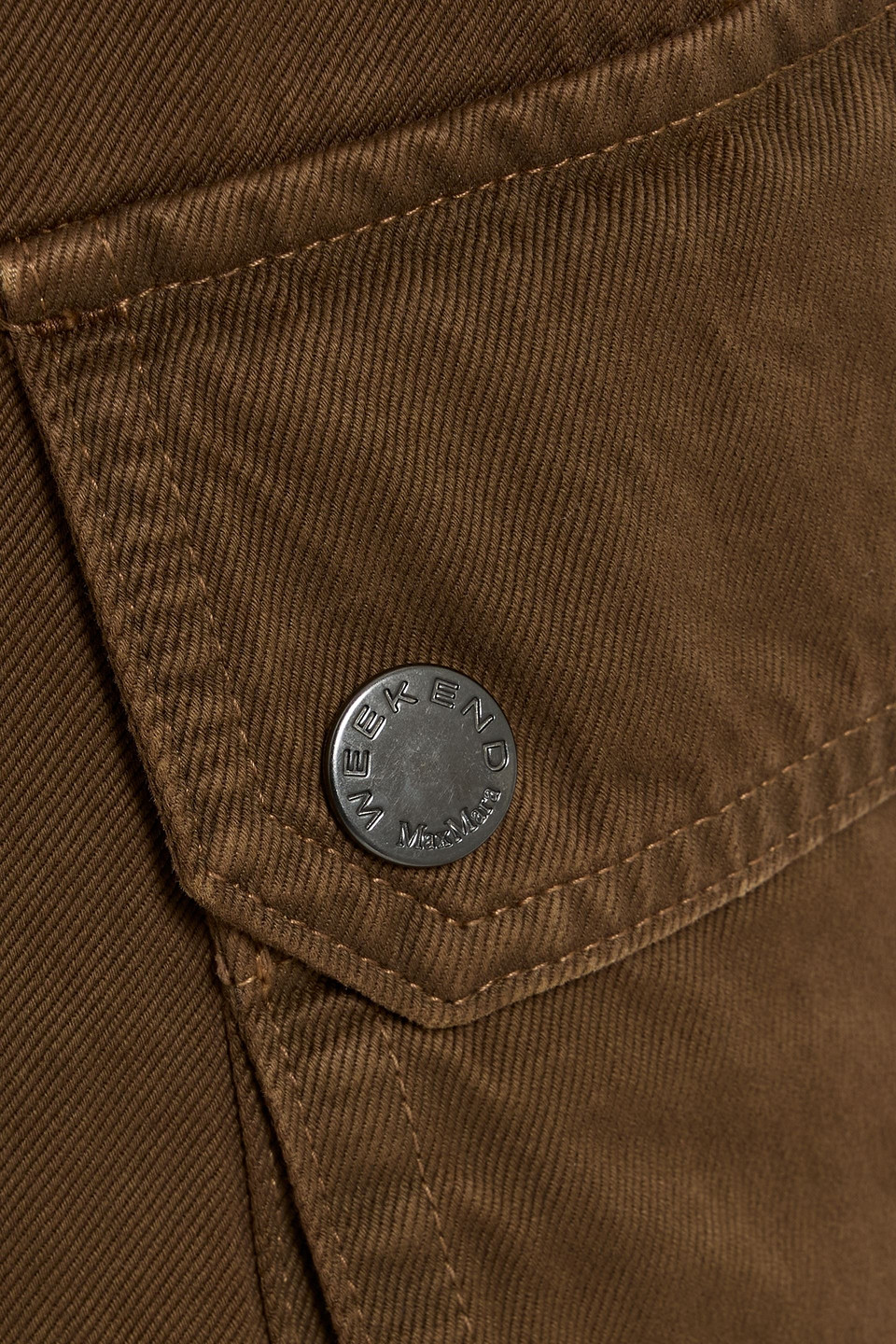 Weekend Max Mara Elvy Cotton-twill Wide-leg Cargo Pants In Brown