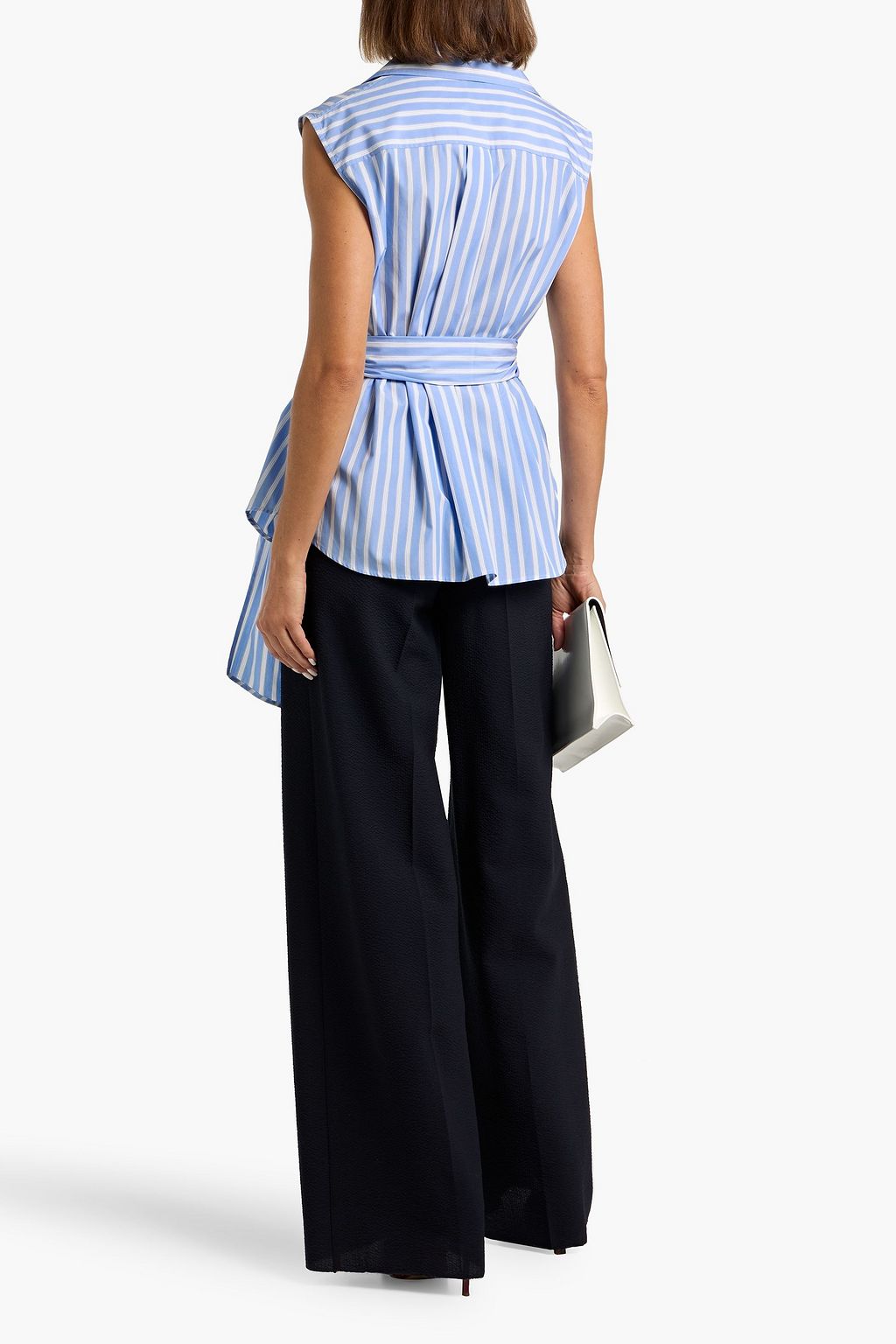WEEKEND MAX MARA Dakar cotton-poplin wrap top