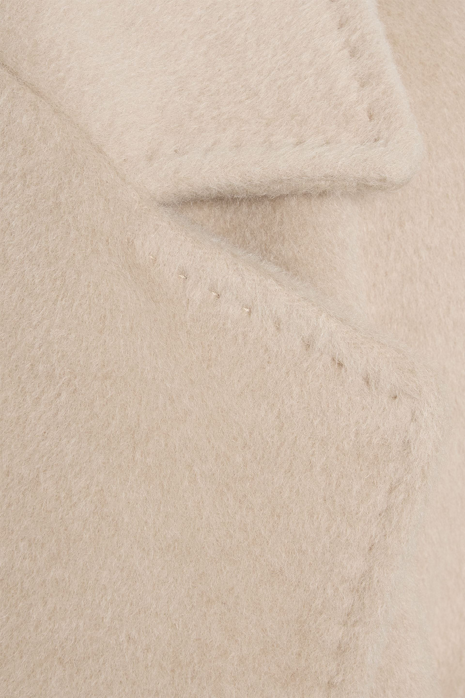 Weekend Max Mara Tempera Belted Brushed-felt Coat In Gray