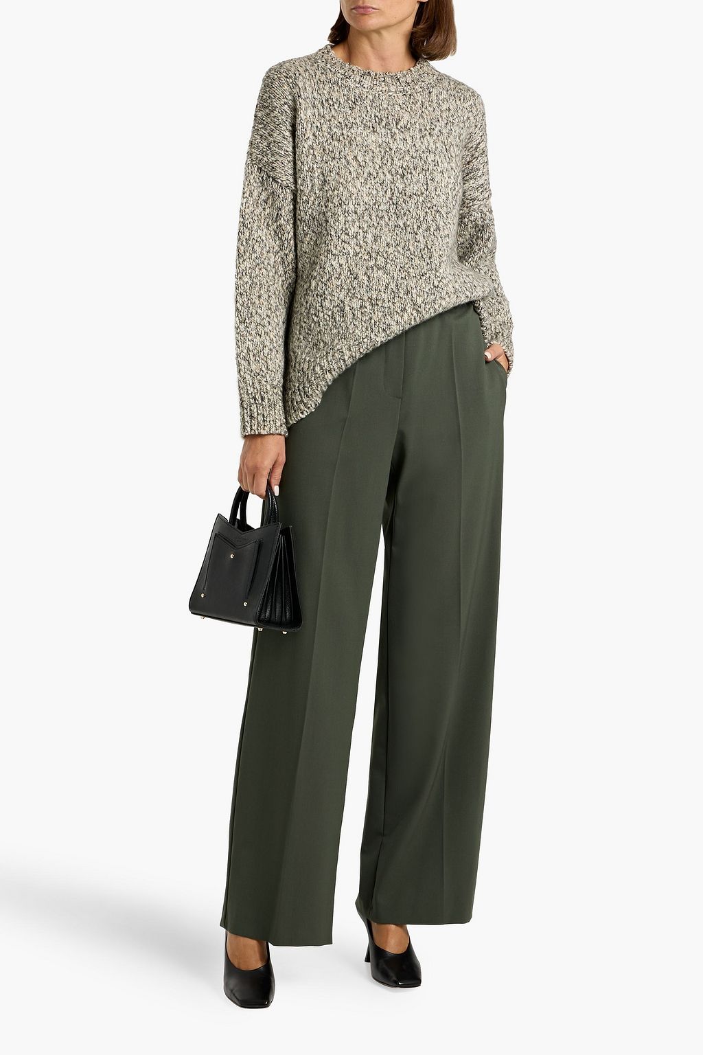 WEEKEND MAX MARA Petra twill wide-leg pants