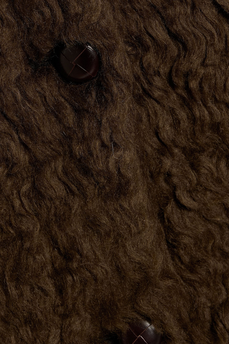 Weekend Max Mara Agiate Teddy Fleece Coat In Brown