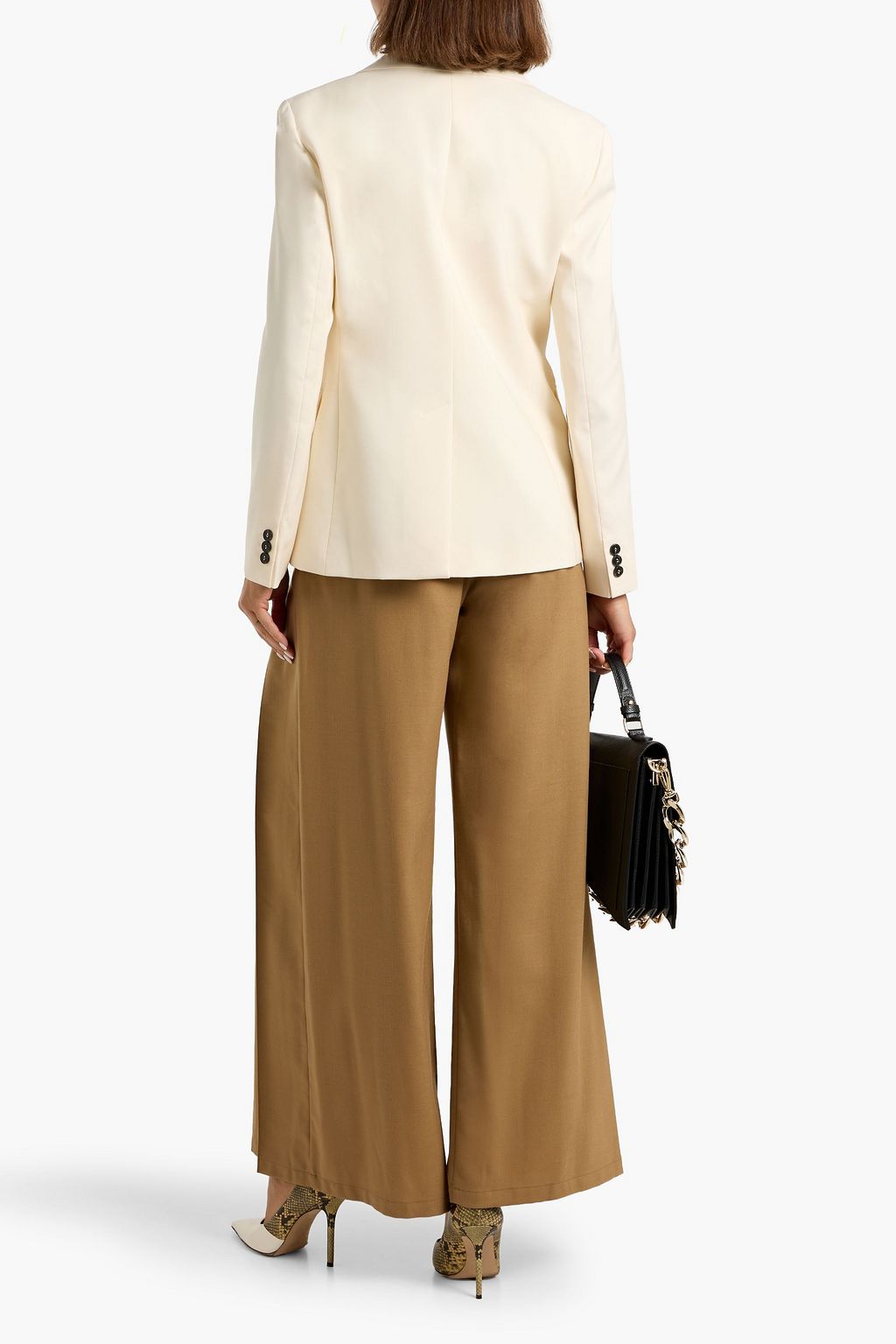 WEEKEND MAX MARA Lamine wool-crepe blazer