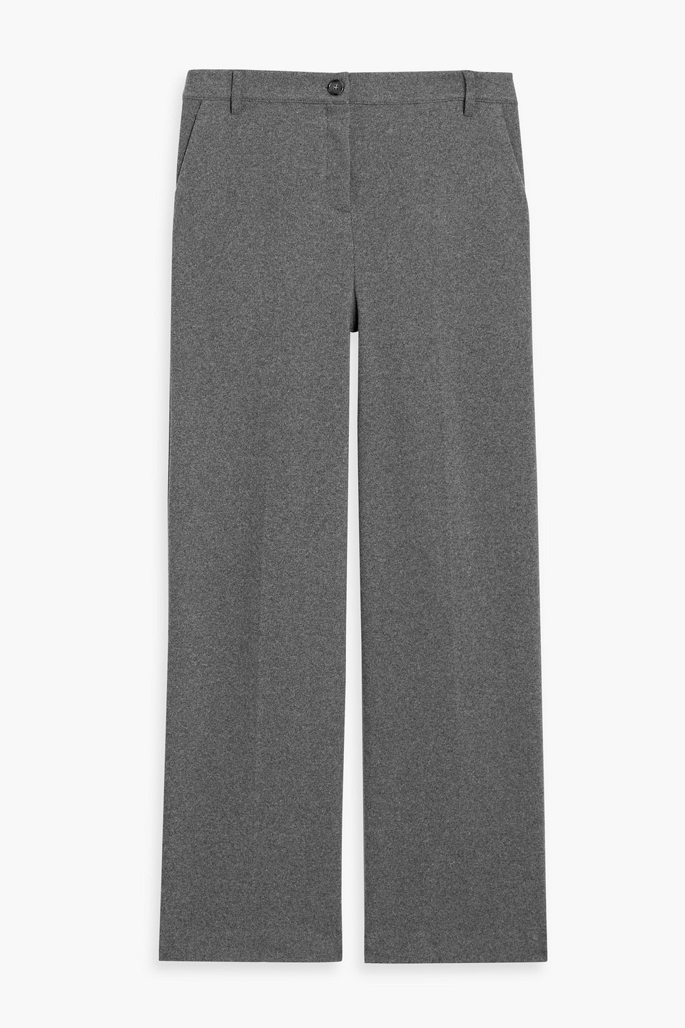 Weekend Max Mara Panetto Brushed Jersey Wide-leg Pants In Gray