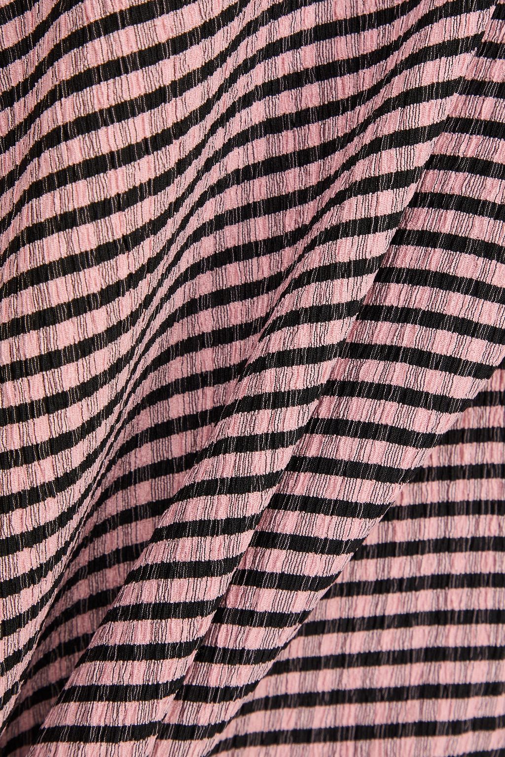 STINE GOYA シアサッカー タートルネックトップス ストライプ