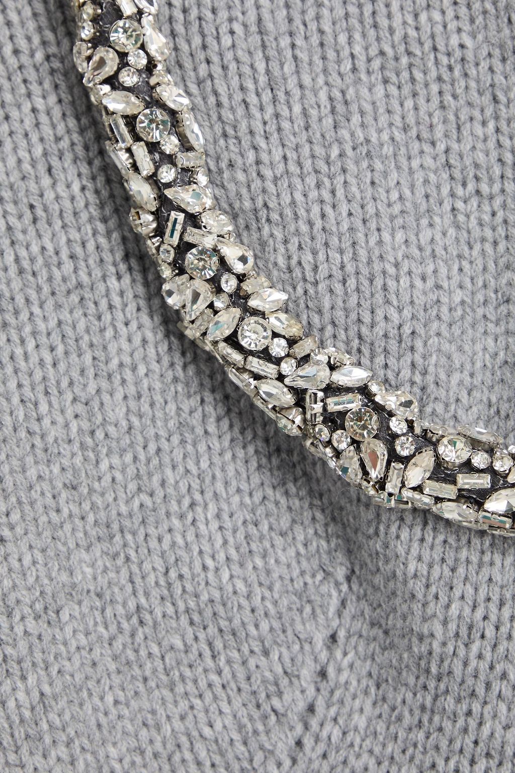 SIMKHAI ウール混 セーター カットアウト クリスタル付き