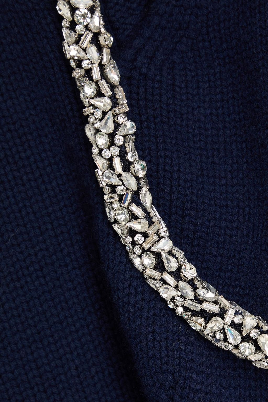 SIMKHAI ウール混 セーター カットアウト クリスタル付き