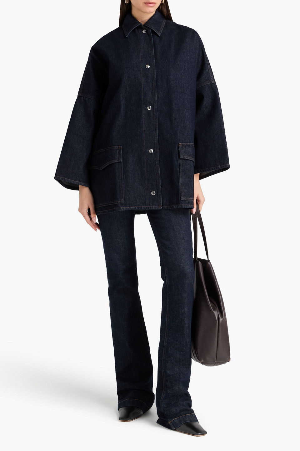 Totême Toteme Organic Cotton Corduroy Overshirt Jacket In Blue