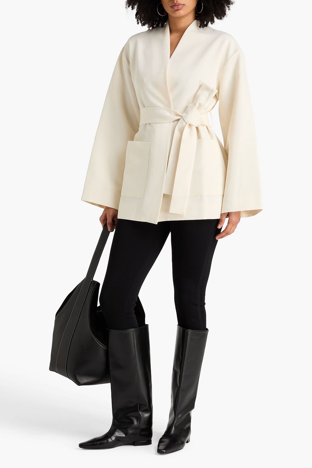 RÓHE كيمونو من التويل بحزام