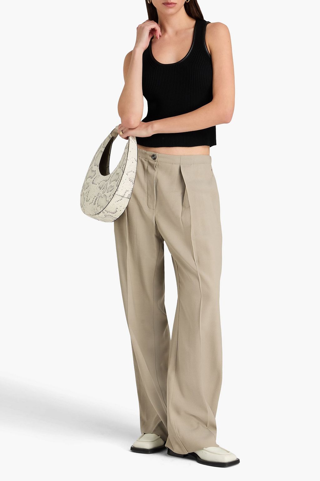 SIMKHAI 리브 니트 탱크탑