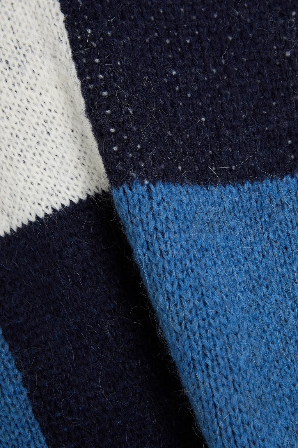 STINE GOYA Checked jacquard-knit turtleneck sweater