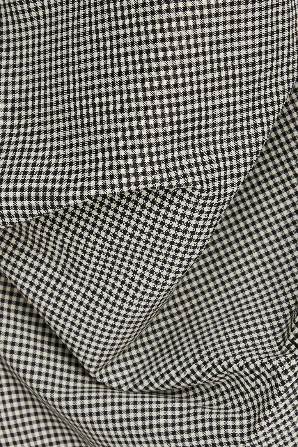 RÓHE فستان متوسط الطول من مزيج الصوف بطبعة مربعات