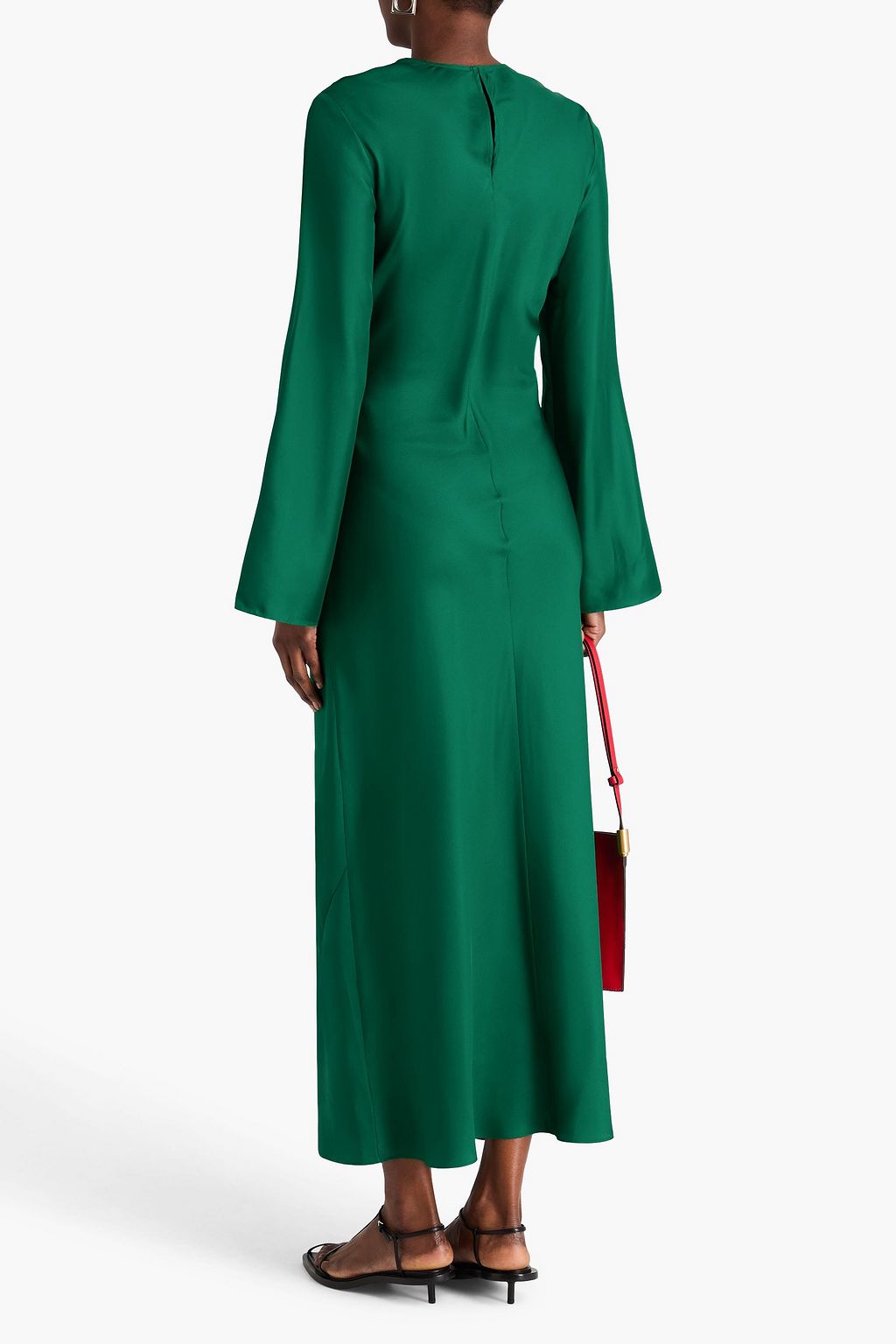 RÓHE فستان طويل من حرير تويل