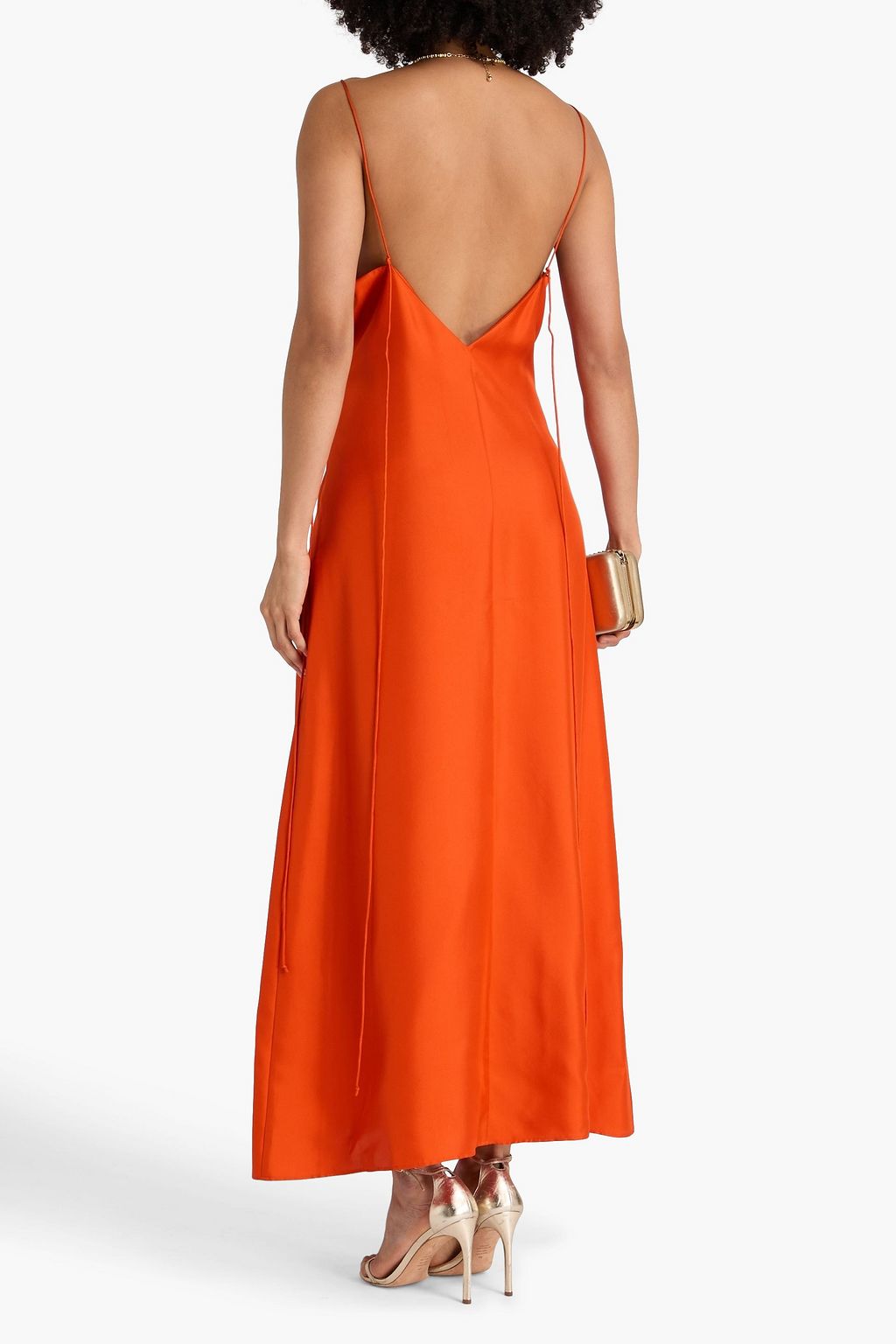 RÓHE Silk-twill midi slip dress