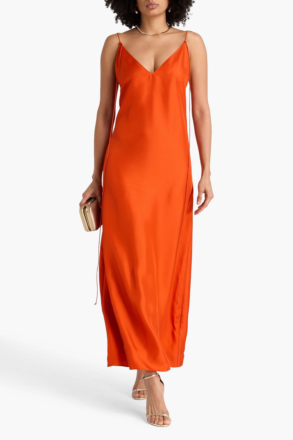 RÓHE Silk-twill midi slip dress
