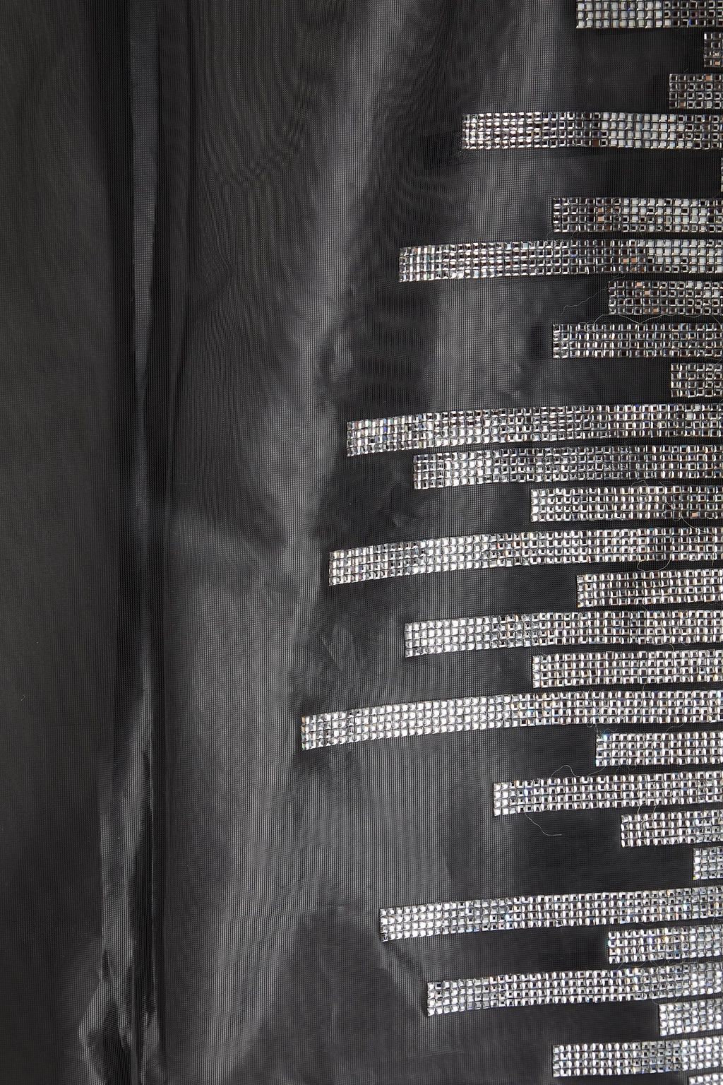 NUÉ Crystal-embellished tulle midi skirt