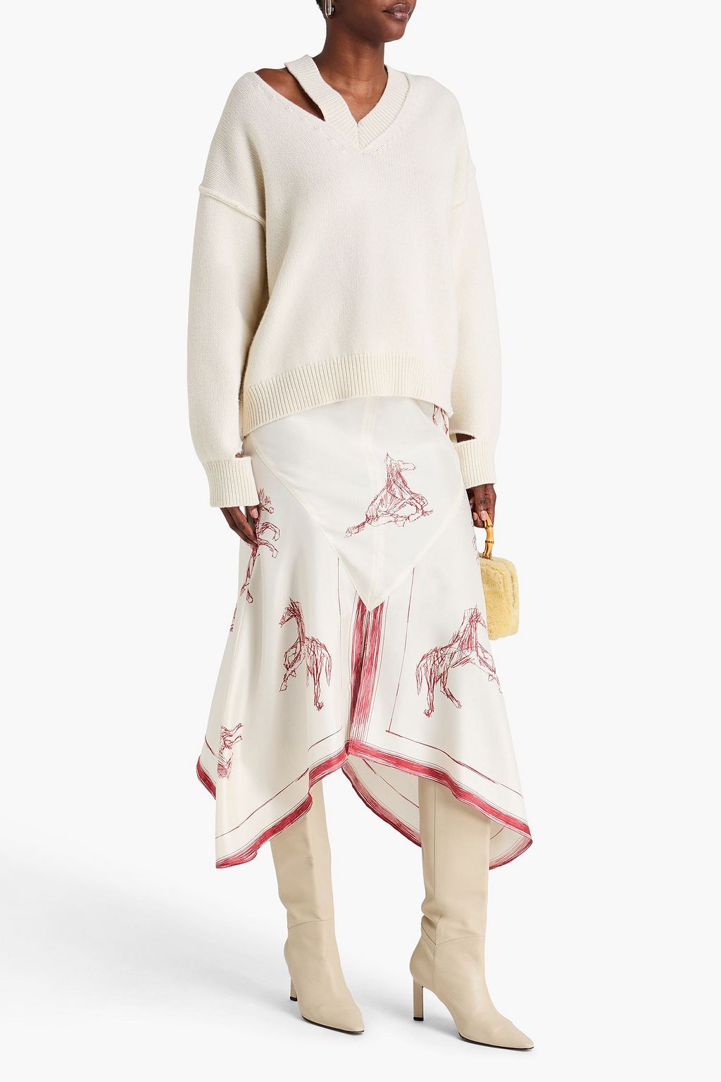 RÓHE Cutout wool and cashmere-blend sweater