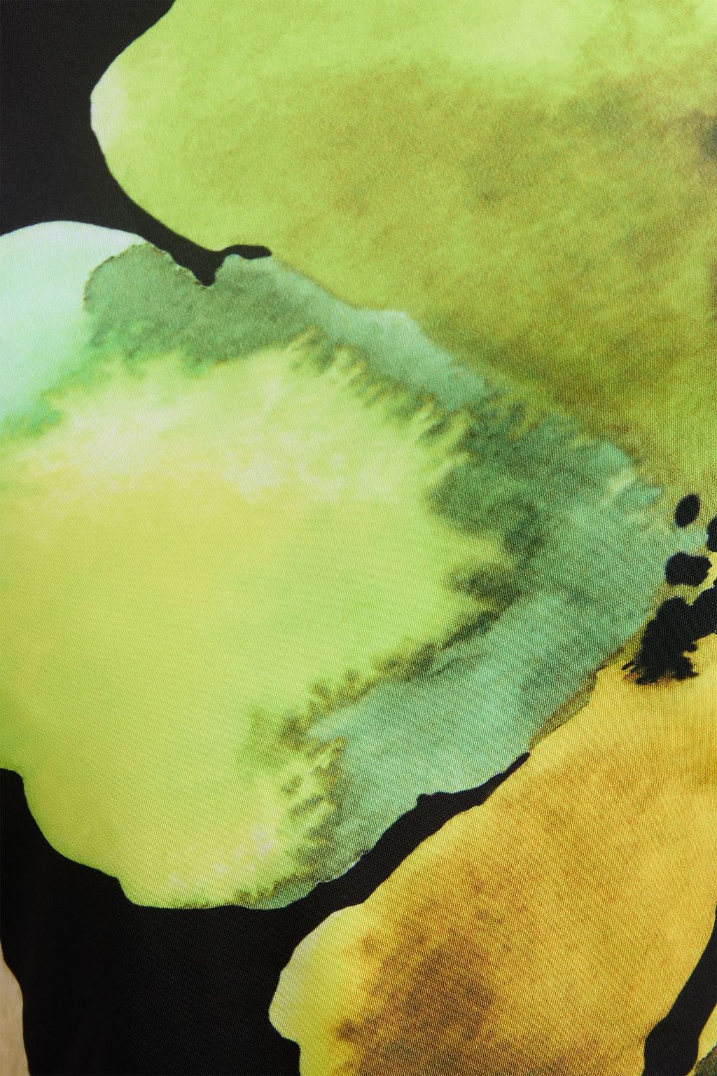 STINE GOYA Floral-print stretch-jersey turtleneck top