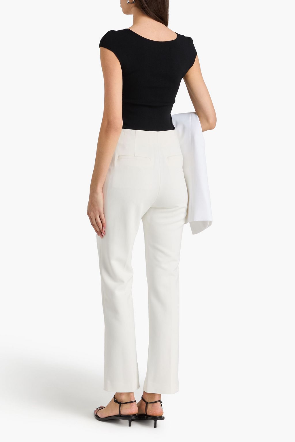 NANUSHKA Crepe de chine straight-leg pants