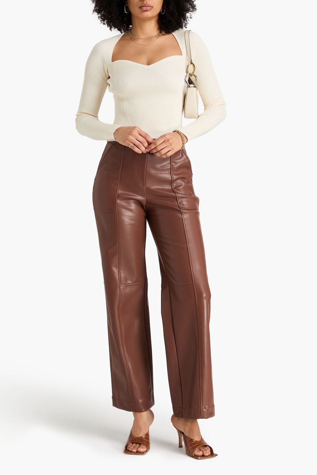 SIMKHAI Ribbed-knit top