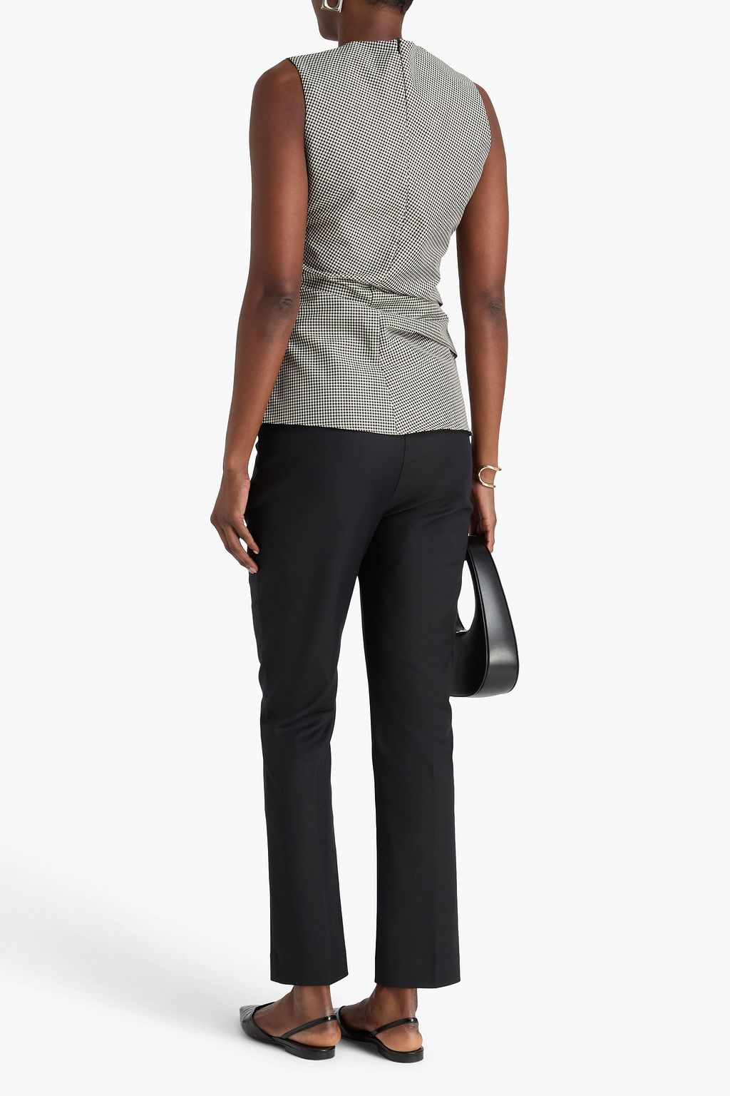 RÓHE بنطال بأرجل ضيقة مصنوع من مزيج من القطن