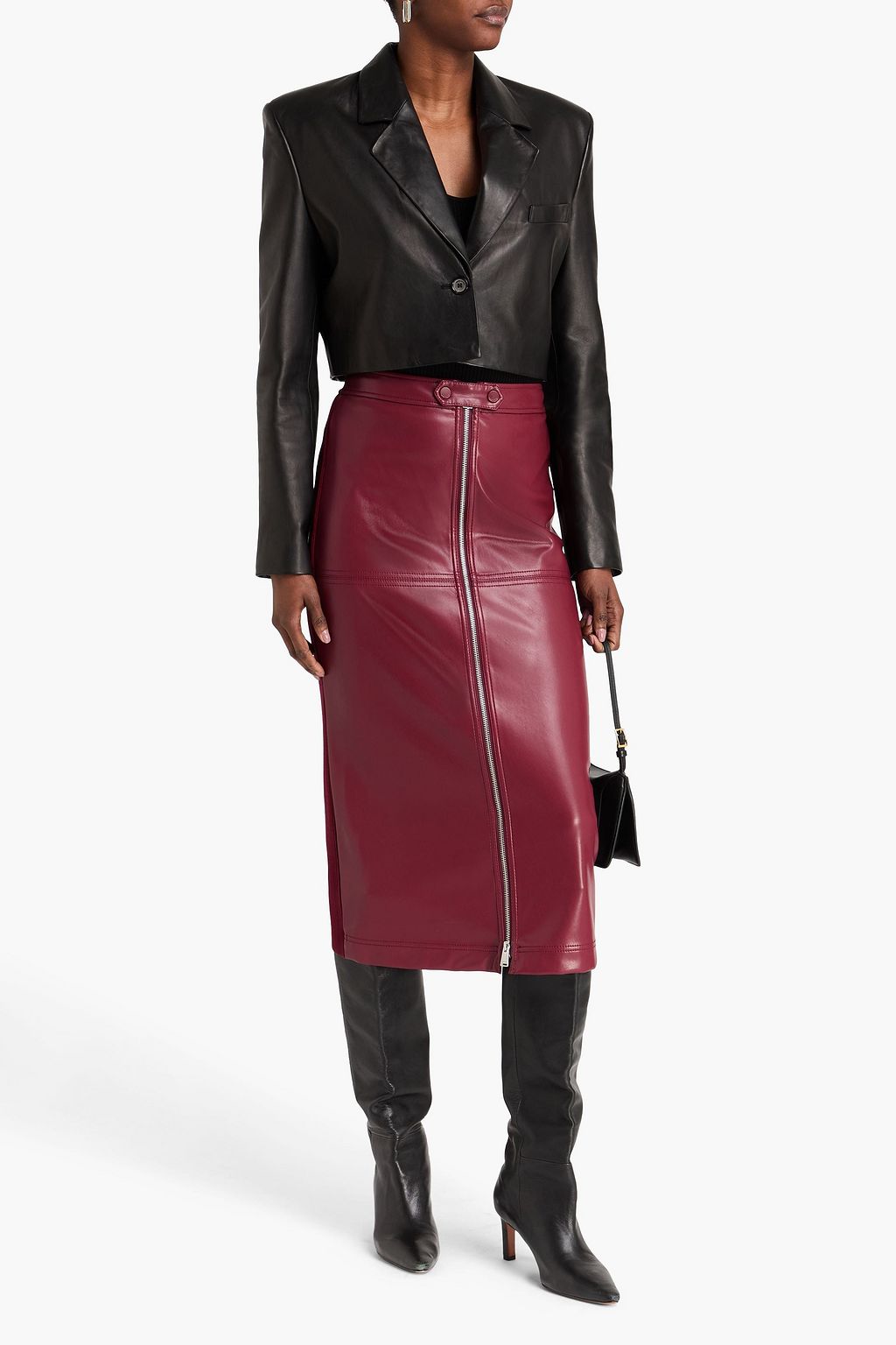 SIMKHAI Bianca midi pencil skirt