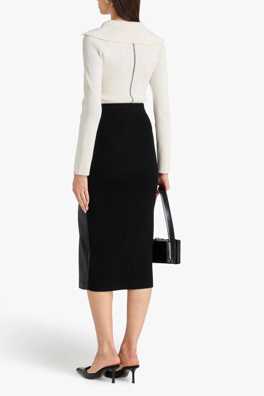 SIMKHAI Bianca midi pencil skirt