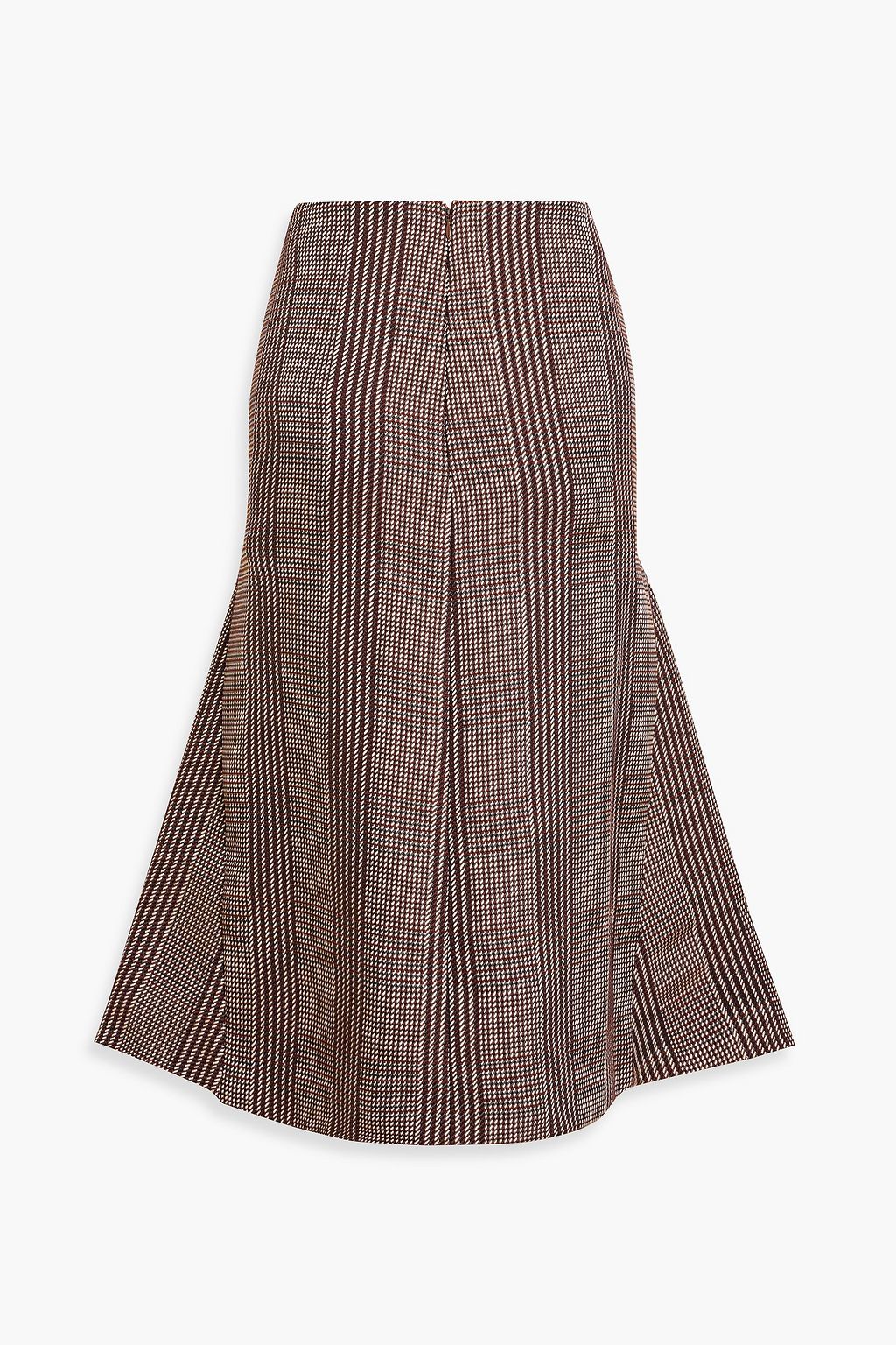EMILIA WICKSTEAD Queenie Prince of Wales checked tweed midi skirt
