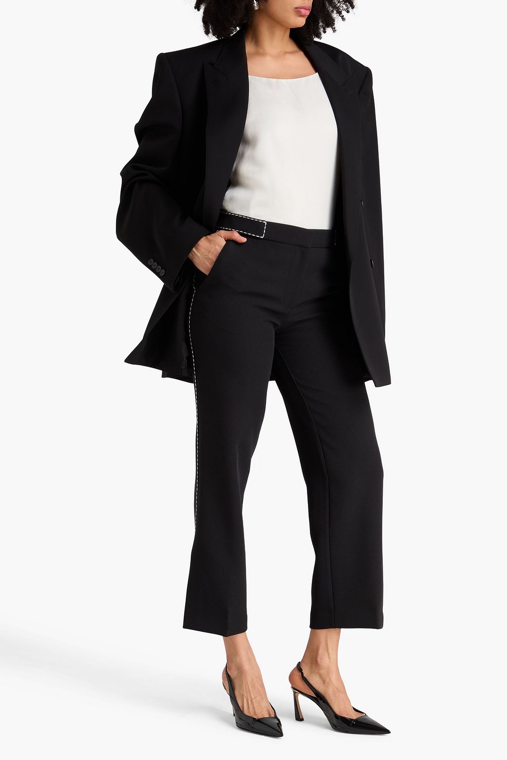 STINE GOYA Crepe straight-leg pants