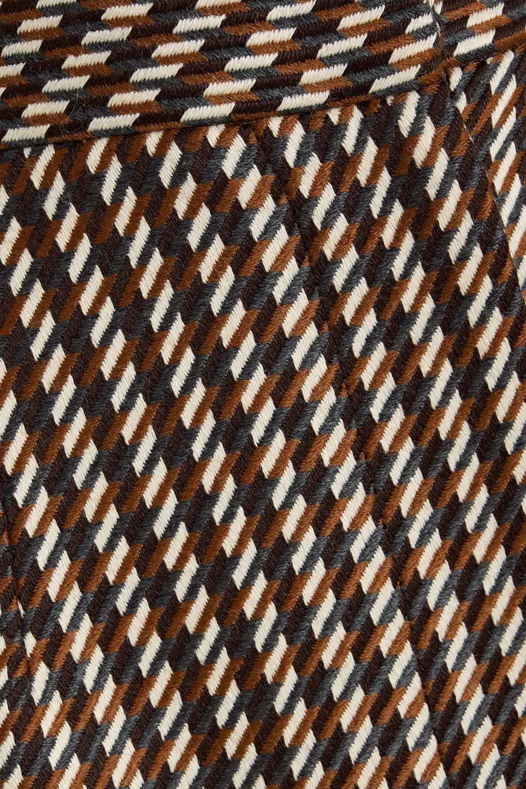 EMILIA WICKSTEAD Miggy wool-blend jacquard straight-leg pants