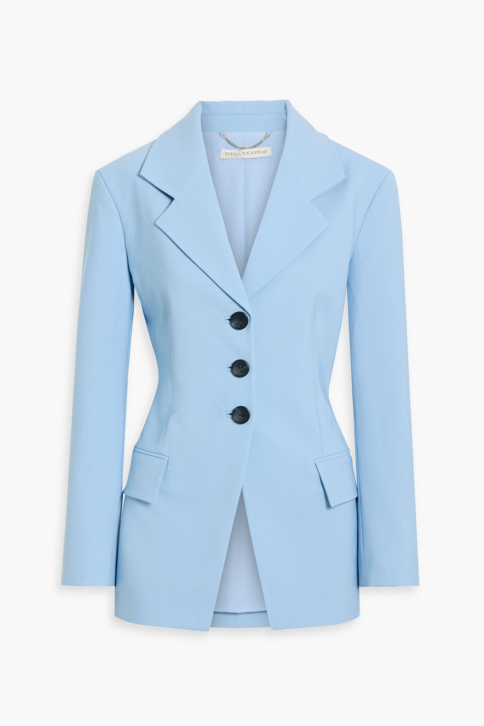 Emilia Wickstead Bayamo Crepe Blazer In Blue