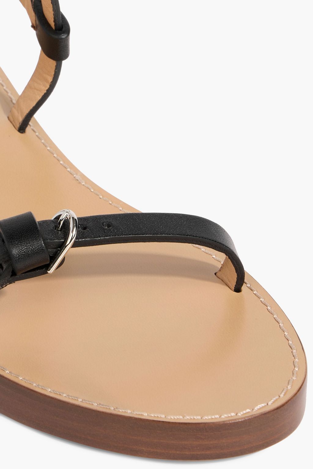 GABRIELA HEARST صندل "ستيوارد" من الجلد بحزام خلفي