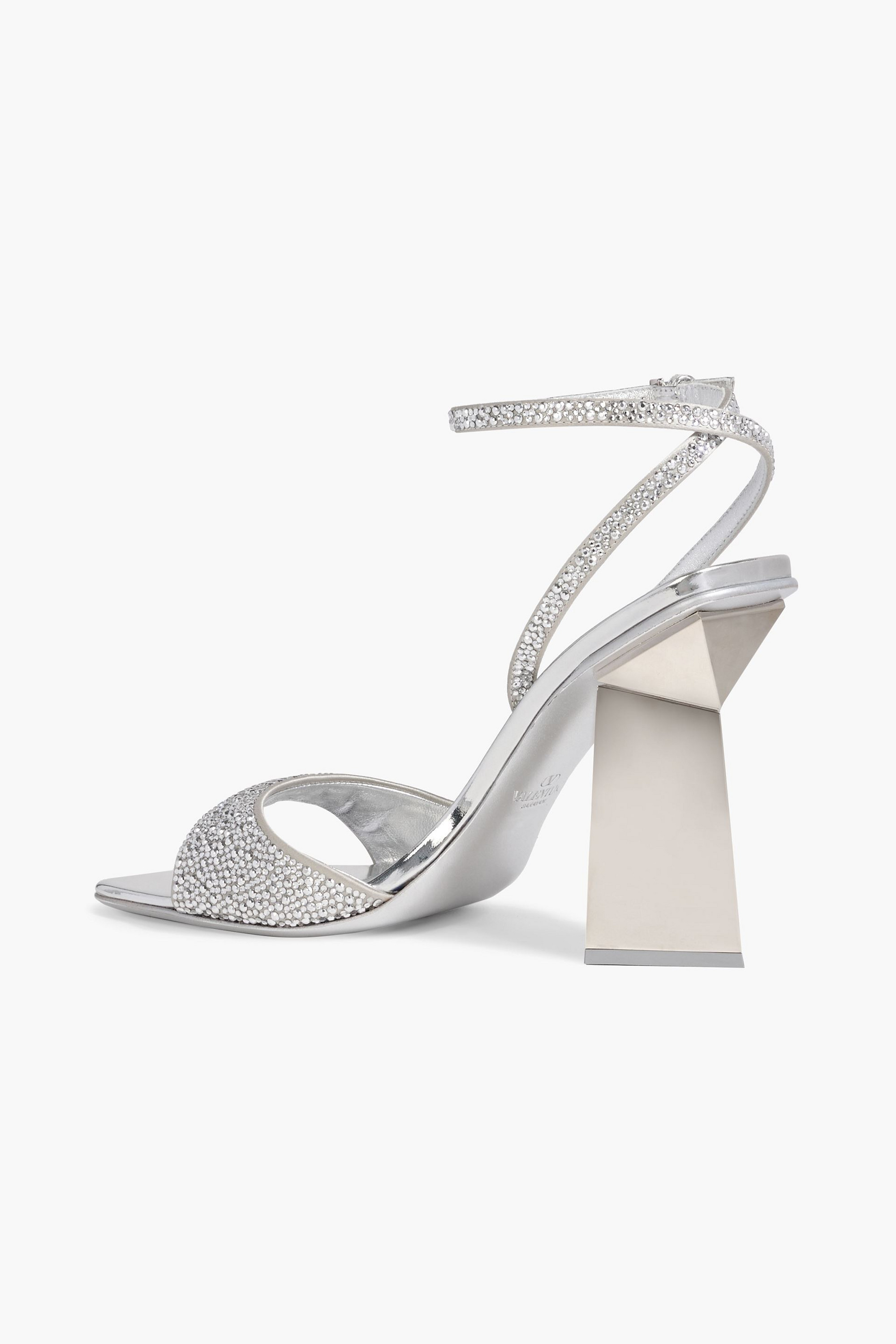 Valentino Garavani - Hyper One Stud crystal-embellished mirrored