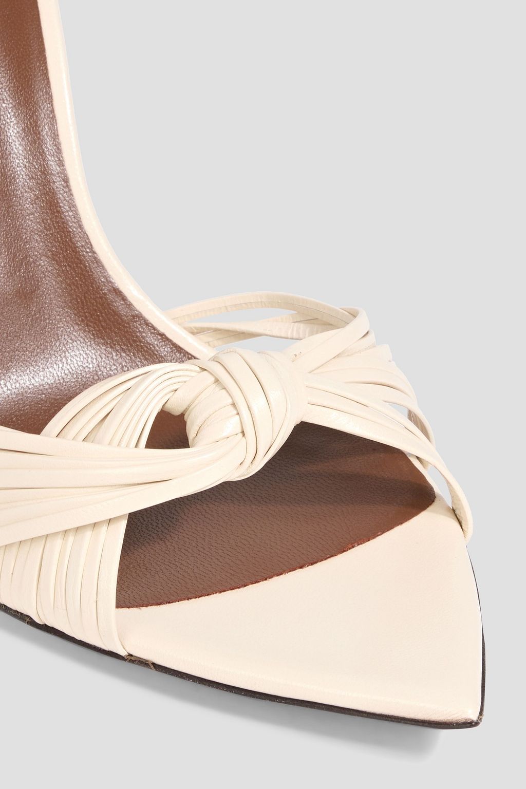 GIUSEPPE ZANOTTI Intriigo Knot 90 leather sandals