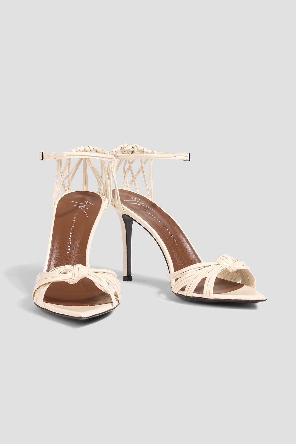 GIUSEPPE ZANOTTI Intriigo Knot 90 leather sandals