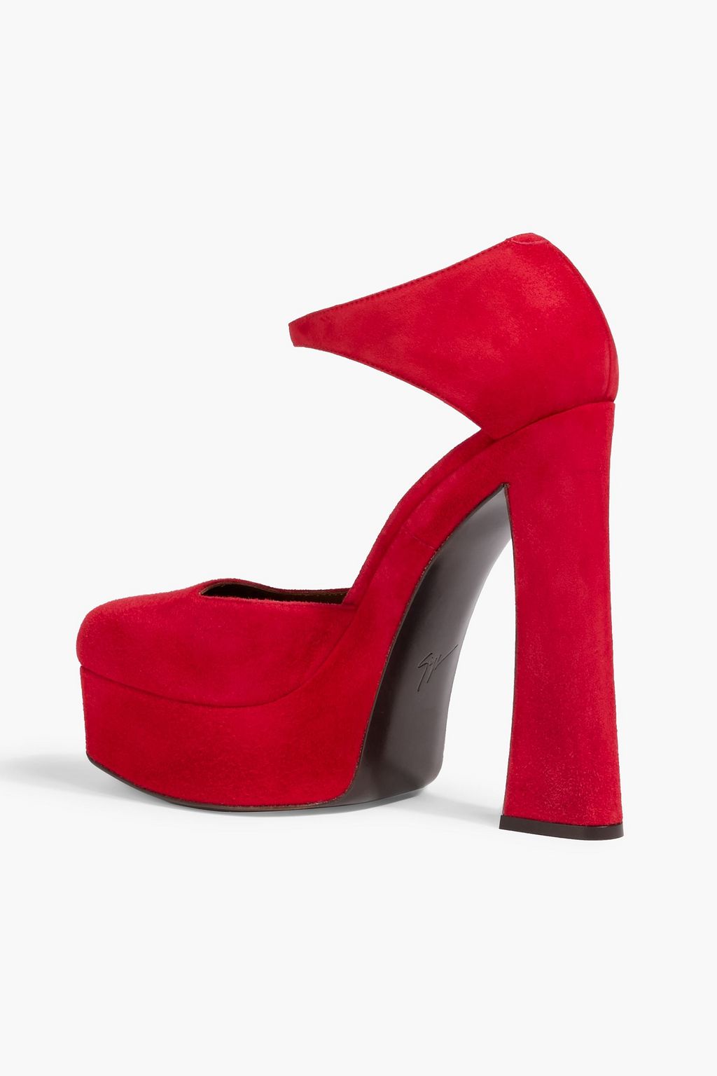 GIUSEPPE ZANOTTI Guendaline suede platform pumps