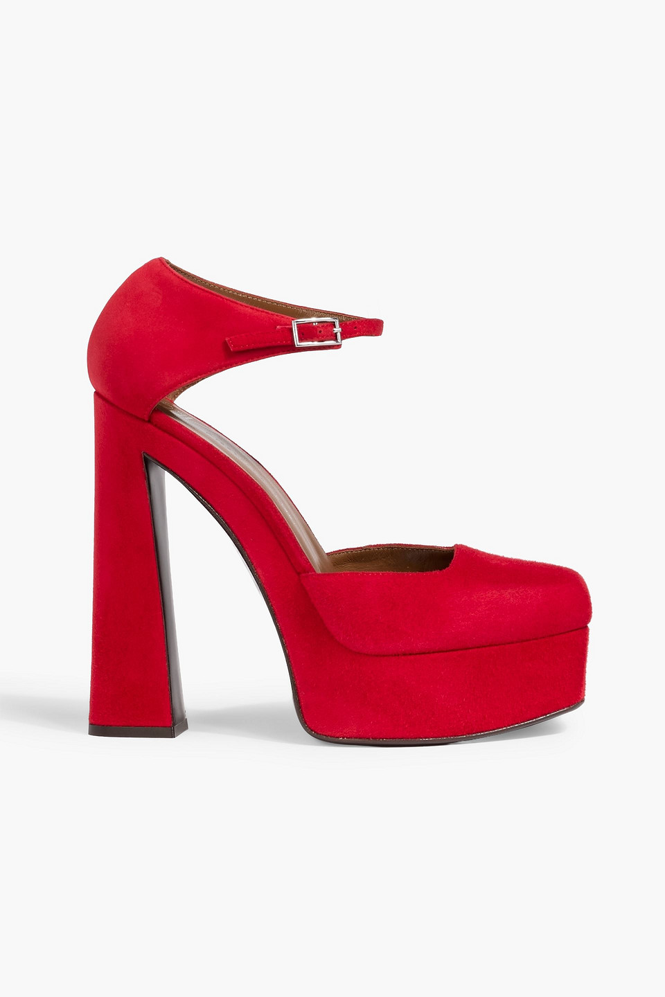 Giuseppe Zanotti Guendaline Suede Platform Pumps In Red