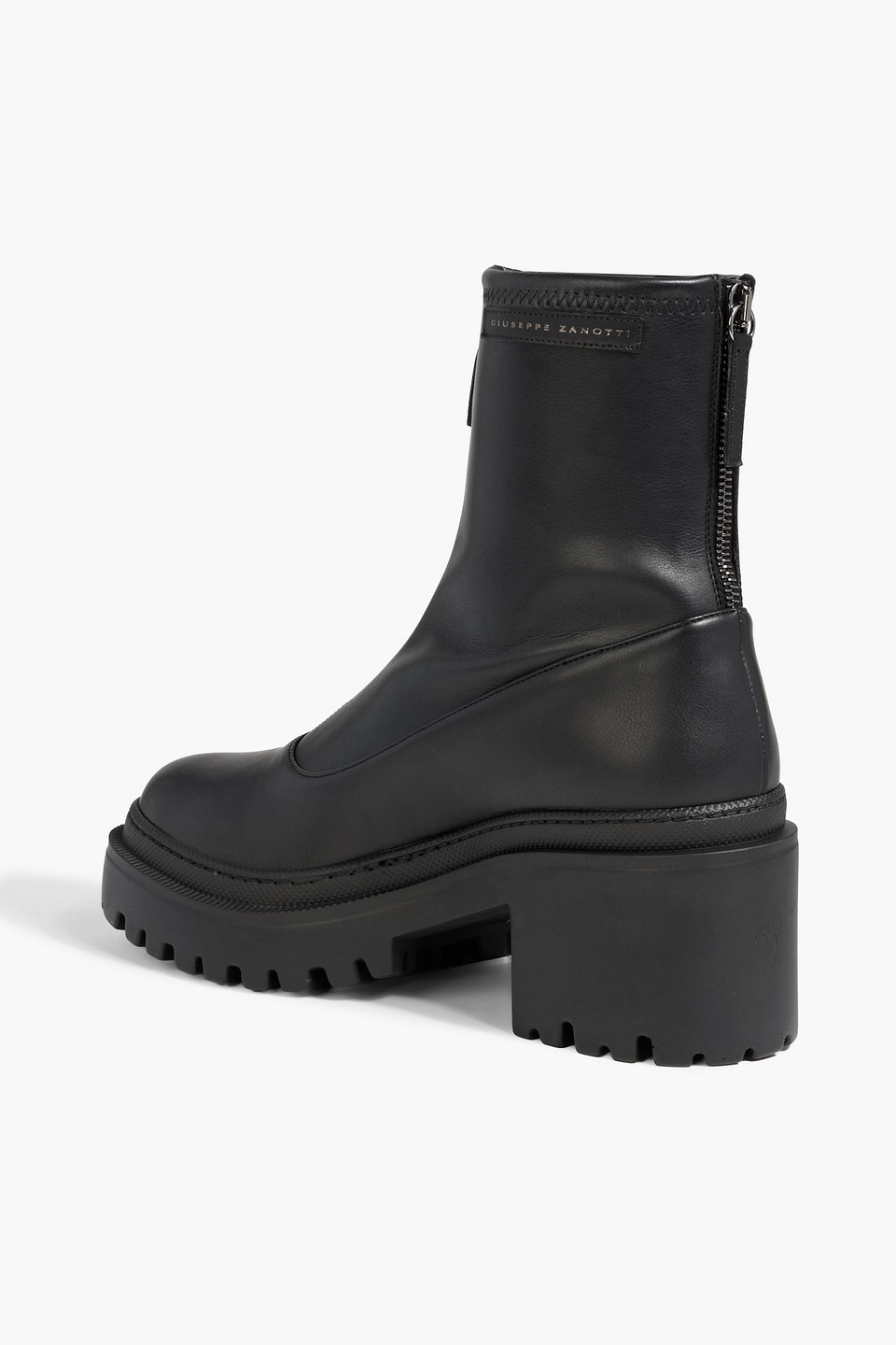 Giuseppe Zanotti Lionora Zip-detailed Stretch Ankle Boots In Black