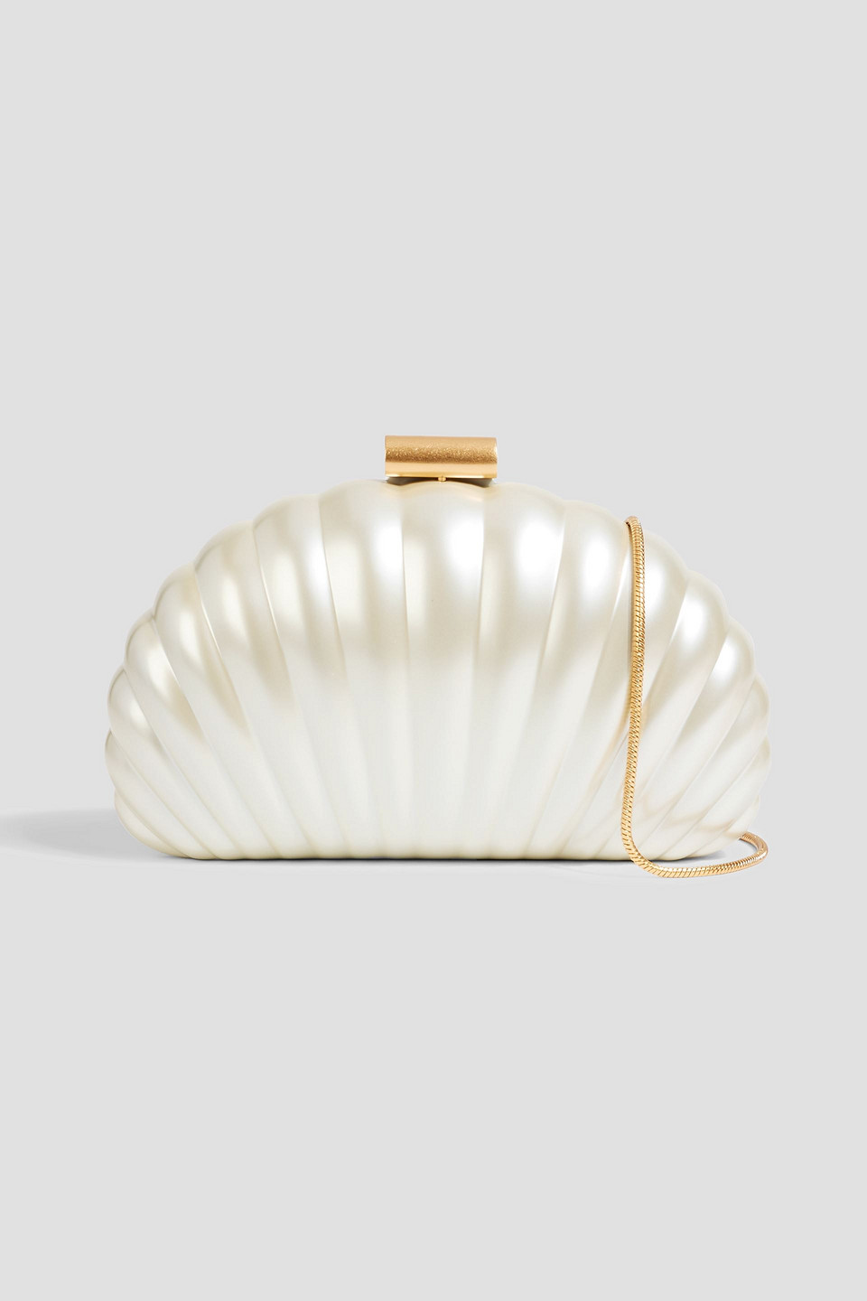 Simkhai Monet Acrylic Clutch In White