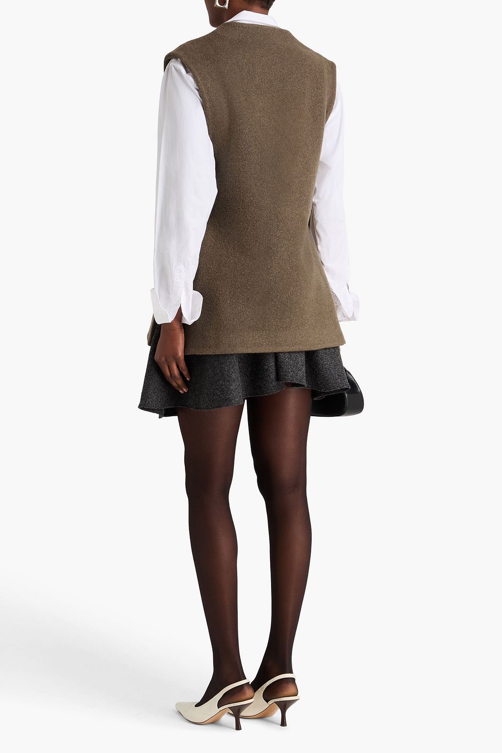 RÓHE Wool-blend felt top