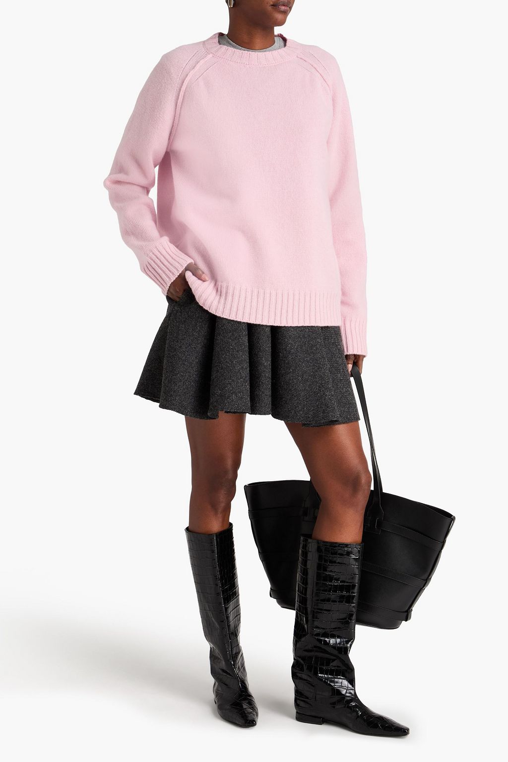 RÓHE كنزة رياضية من مزيج الكشمير والصوف